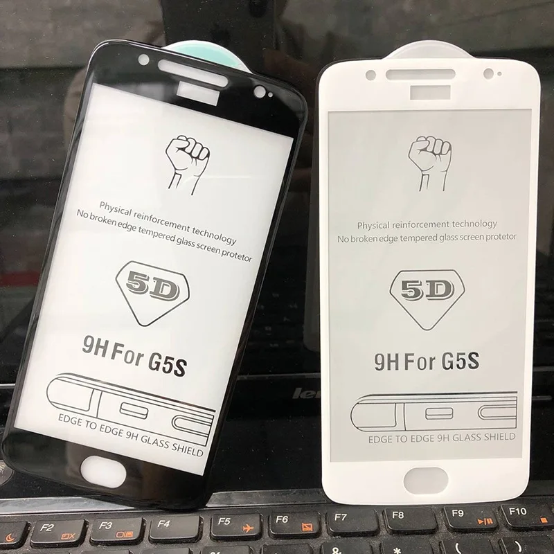 5D Стекло пленка для Moto G6 Экран протектор Закаленное Motorola плюс играть G5S Защитная