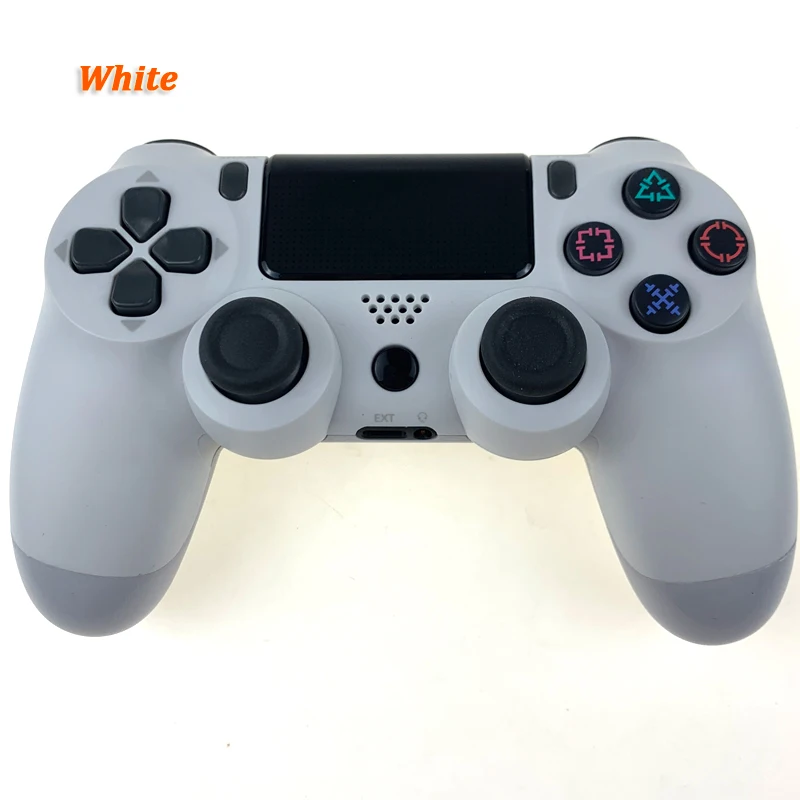White Беспроводной Bluetooth игровой контроллер для PS4 двойной шок вибрации джойстик геймпады для PS3 консоли для playstation 4 Замена - Цвет: White