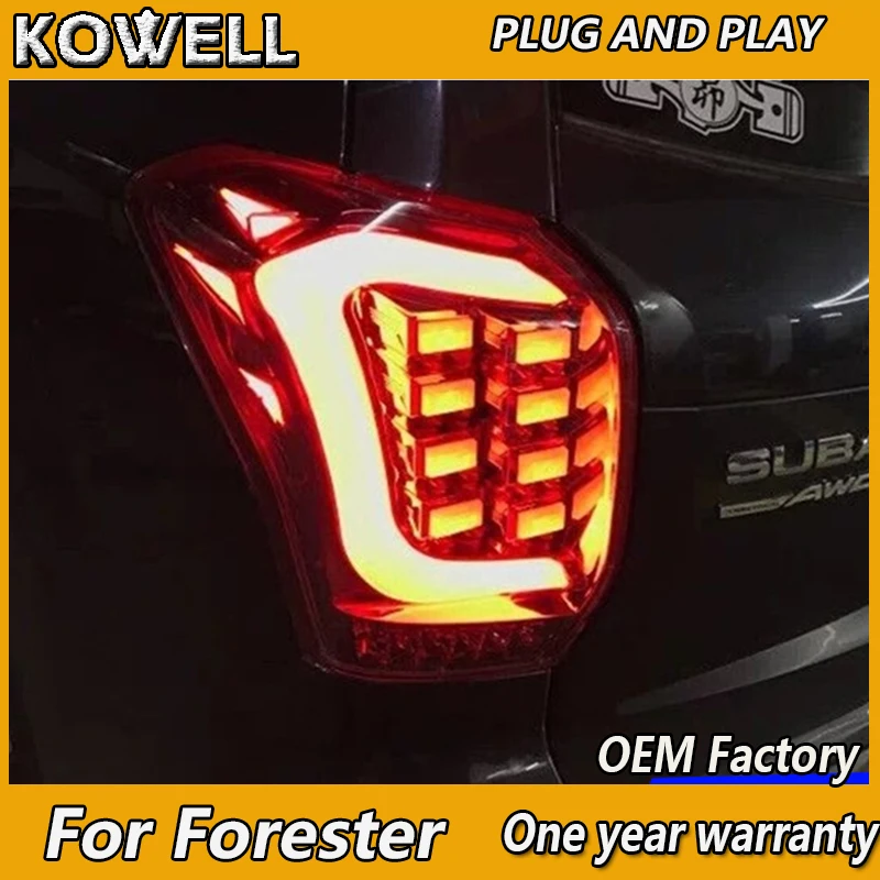 KOWELL автомобильный Стайлинг для Subaru Forester 2013 2014 2015 2016 хвост светильник s полный