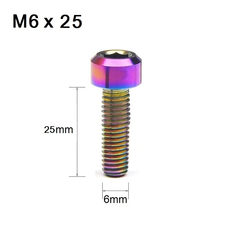 M6x16/18/20/25 мм MTB велосипедная ручка Титан болт головки велосипед из титанового сплава тормозной цилиндрическая головка винта велосипедный вынос руля крепится замок