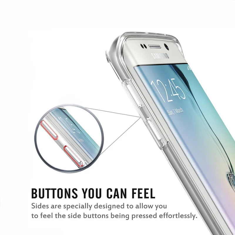 Кафан мягкий силиконовый ч для Samsung Galaxy S4 5 6 7 Edge S8 плюс A3 A5 A7 J1 J3 J5 J7 Note 3 4 чехол 360