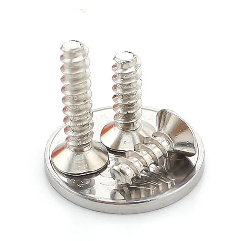 100PCS-M1.5*4 Flat Head Tail Tapping Screw Nickel Plated / KB Electronic | Обустройство дома