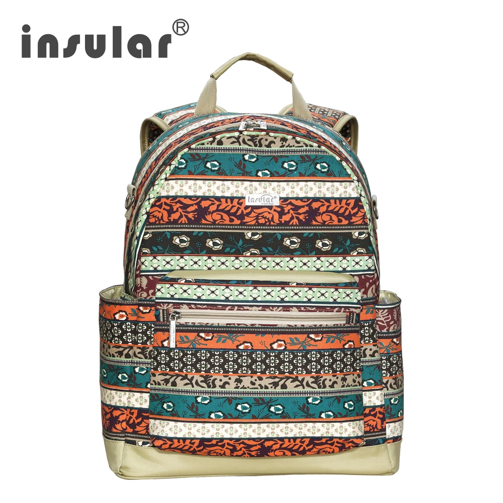 

Insular Canvas Baby Diaper Bags Backpack for Moms Travel Mummy Maternity Nappy Changing Bag Designer Mother Backpack Dad Bag