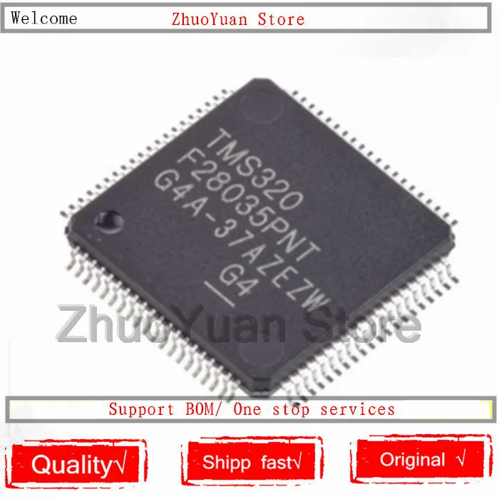 Оригинальный чип TMS320F28035PNT TMS320F28035 IC 1 шт./лот|Голосовые модули