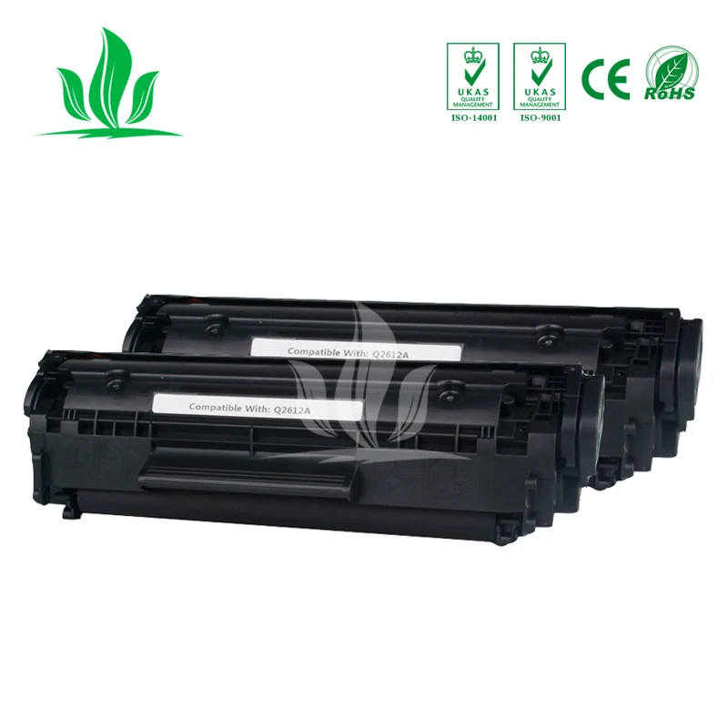 2PK Q2612A 2612A 12a тонер-картридж совместимый для HP LJ 1010 1012 1015 1018 1020 1022 3010 3015 3020 3030 M1005