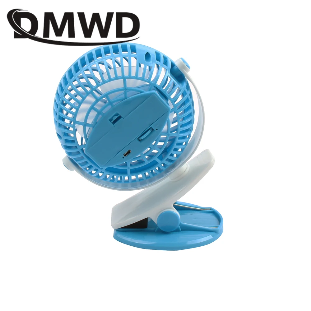 DMWD USB Перезаряжаемый зажим на Кондиционер вентилятор портативный мини