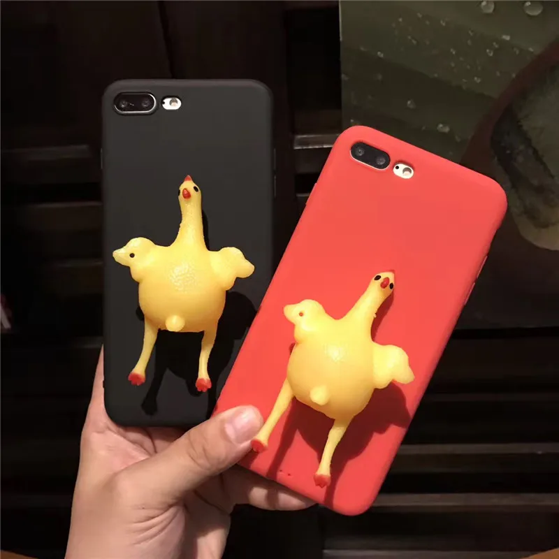 Fun Laying Hen Case for iPhone 7 8 Plus 6s X Cute Chick Reduced Pressure Cover 6 For Apple Depressurize |