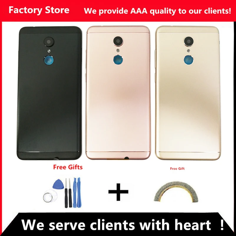 Задняя крышка аккумулятора для Xiaomi Redmi 5 задняя корпус Кнопки громкости кнопки