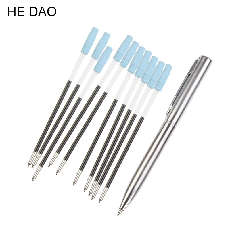 5 шт./лот металлические стержни для шариковых ручек 8 7 см короткие синие и черные
