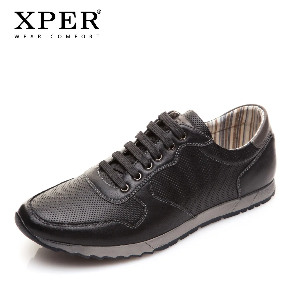 XPER/Новинка модная мужская кожаная повседневная обувь сезон весна-осень