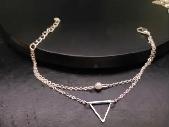 L 269 2018 hot new summer pearl double layer necklace alloy pendant bracelet female jewelry accessories factory direct | Украшения и