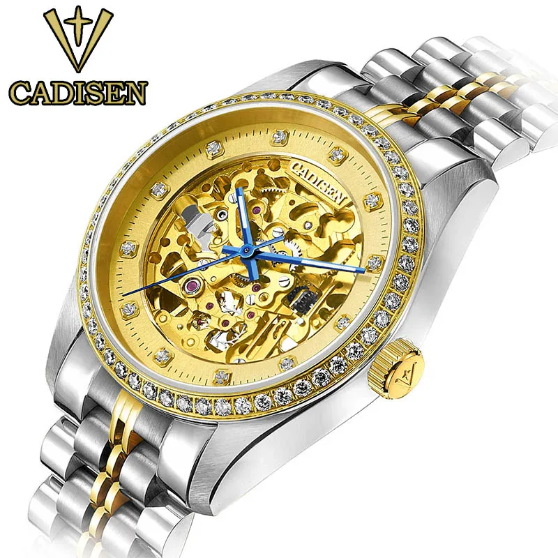 2018 бренд Швейцария часы мужчины люксовый Скелет автоматические механические