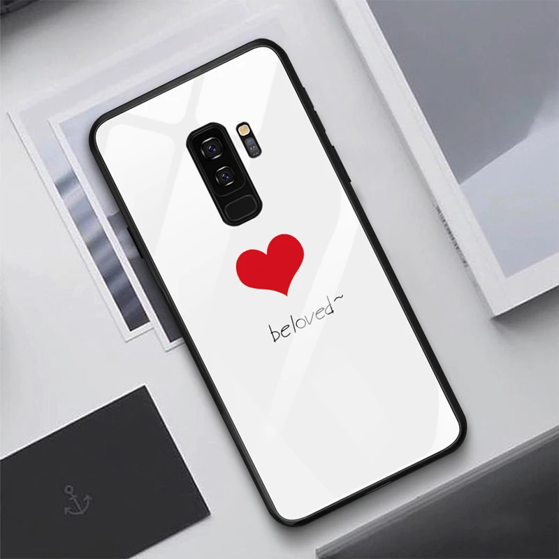 Роскошный защитный чехол из закаленного стекла для samsung Galaxy S10 Plus S10e S9 S8 Note 8 9 10 Plus A7 A70