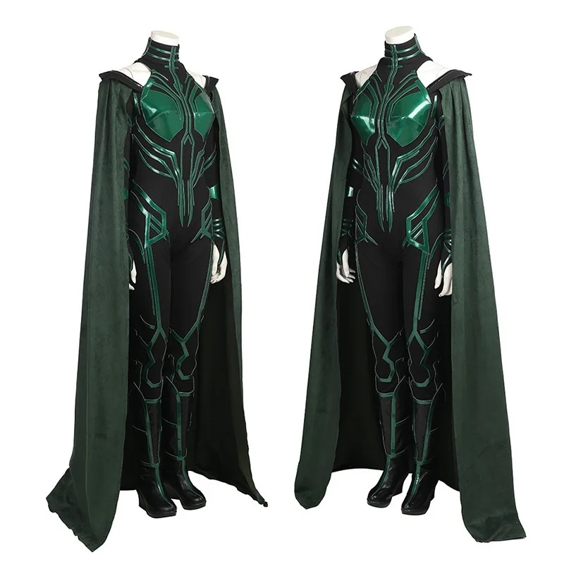2019 Тор Ragnarok Hela карнавальный костюм вечерние костюмы супергероя на Хэллоуин Zentai