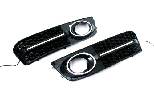 Решетка противотумансветильник в виде сот со светодиодной лентой для моделей AUDI