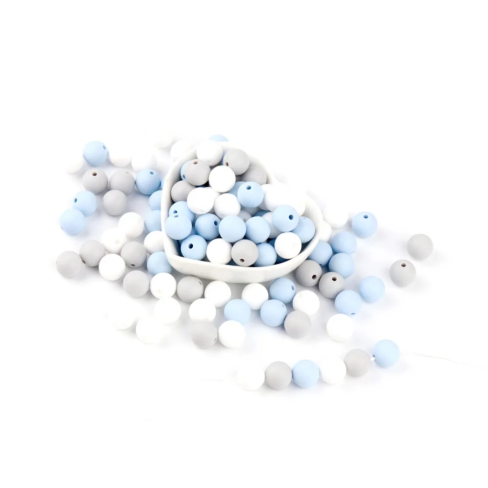 TYRY.HU-Cuentas redondas de silicona para dentici&oacute;n de beb&eacute;, sin BPA, 12mm, 30 unidades-4