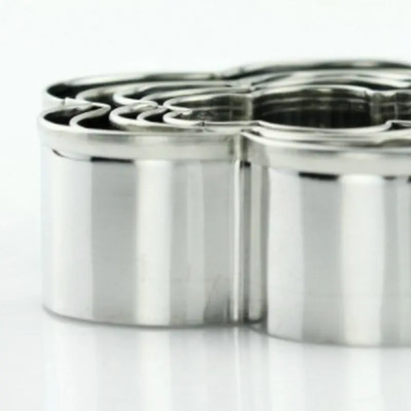 5 шт нержавеющая сталь цветок печенья резак украшения торта инструменты 3D