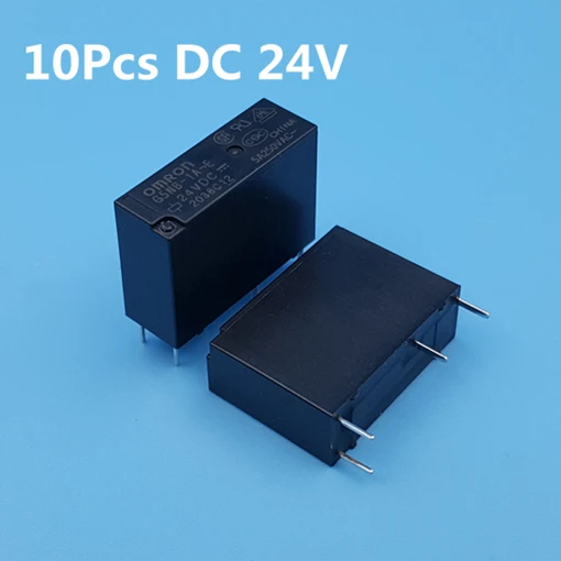 10Pcs DC24V 10 шт. Omron G5NB-1A-E DC5V/12 В/24 В однополюсный 4Pin нормально открытый PCB крепление мини силовое реле - Габаритные размеры: 10Pcs DC24V