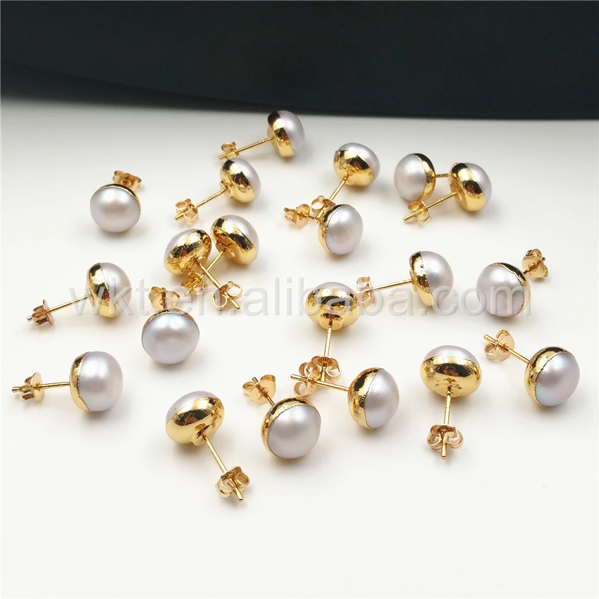 Женские серьги-подвески с жемчугом ювелирные изделия покрытием 24-каратным