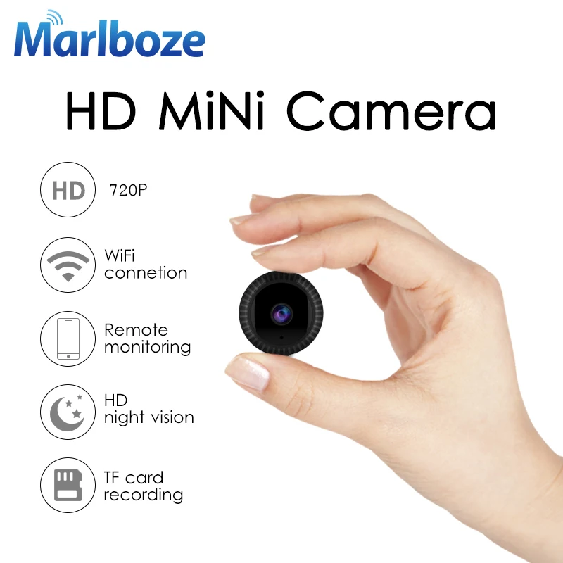 Marlboze 720P Full HD мини ip камера встроенный аккумулятор корпус дистанционное