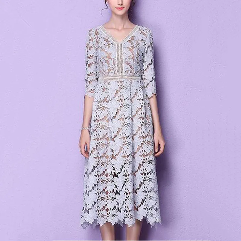 

Women Lace Midi Dress