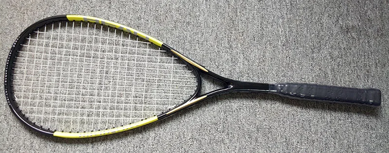 Голова карбоновая ракетка для сквоша Padel Raqueta сумка нить для сквоша спортивные аксессуары для тренировок для мужчин и женщин raquetas de Squash - Цвет: Цвет: желтый