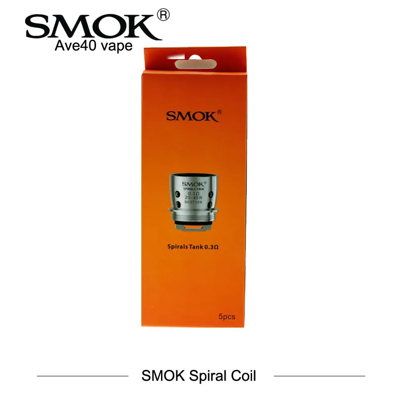 50 шт./лот 100% оригинальные SMOK спиральные катушки головка 0.3ohm 0.6ohm для Smok sub ohm Танк