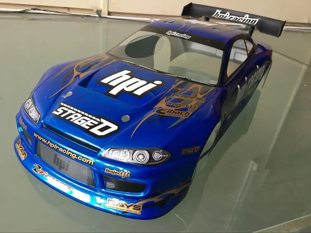 Оригинальный HPI 1/10 on road blue body RS4 3 Evo forHPI SPRINT 2 1969 FW06|Детали и аксессуары| |