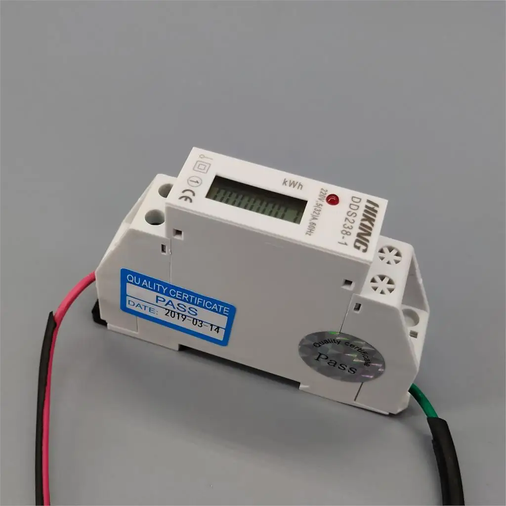 5(32) 220V 60HZ однофазный din-рейка кВтч Ватт час din-рейка счетчик энергии lcd