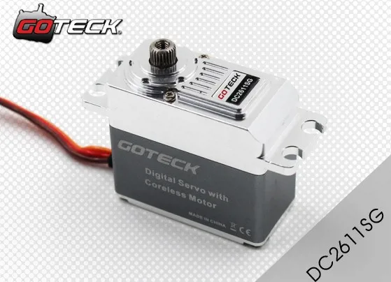 Стандартный цифровой сервомотор постоянного тока Goteck DC2611SG с 20/20 кг см для модели