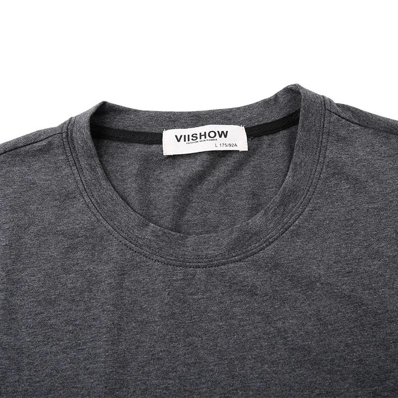 VIISHOW Лето 2017 г. мужские модные футболки с буквенным принтом брендовая одежда