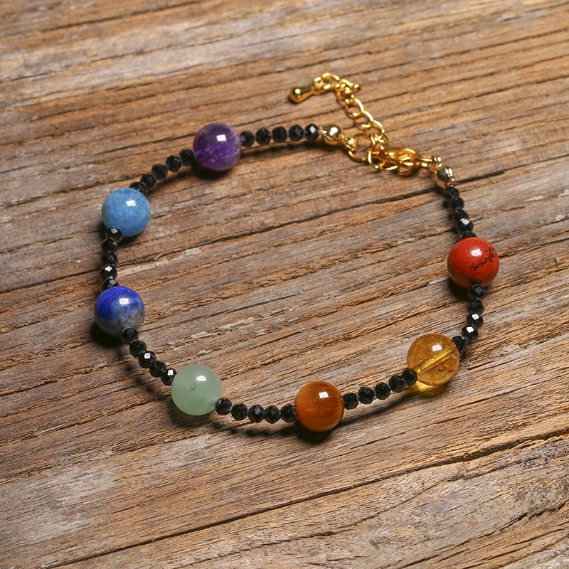 

Natural Faceted 3MM Black spinel Beads Bracelet Red Jasper,Citrine,Tiger Eye,Aventurine,Lapis lazuli,Apatite,Amethyst Jewelry