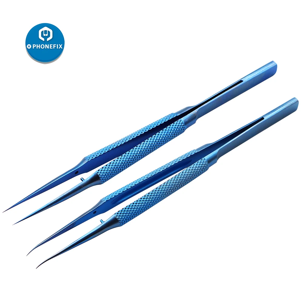 

Precision Titanium Alloy Fingerprint Repair Tweezers Copper Link Wire Repair Tool For Mobile Phone Motherboard Repair Hand Tools