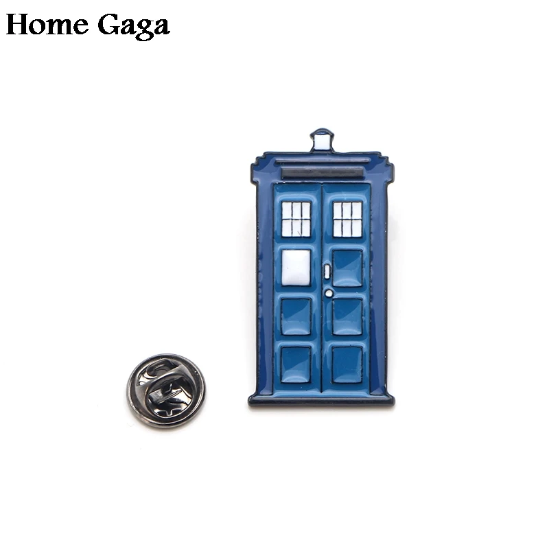 1 Homegaga телефонная будка Doctor Who Сделай Сам цинк эмаль булавки медаль para рюкзак рубашка одежда сумка броши значки для мужчин и женщин D1811 - Цвет: 1