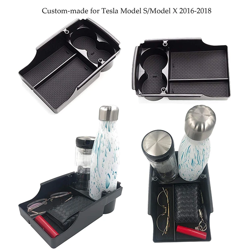 Органайзер для центральной консоли Tesla Model S/Model X 2016 2017 2018|Задние багажники и