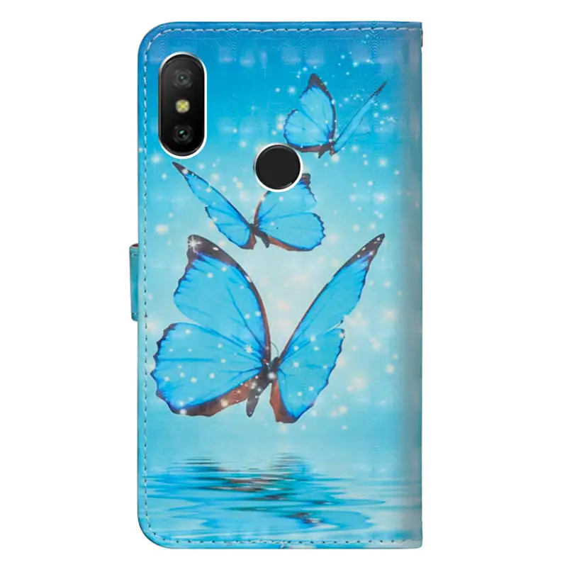 Для Xiaomi Mi A2 Lite чехол флип-чехол для телефона из искусственной кожи Xiomi глобальная