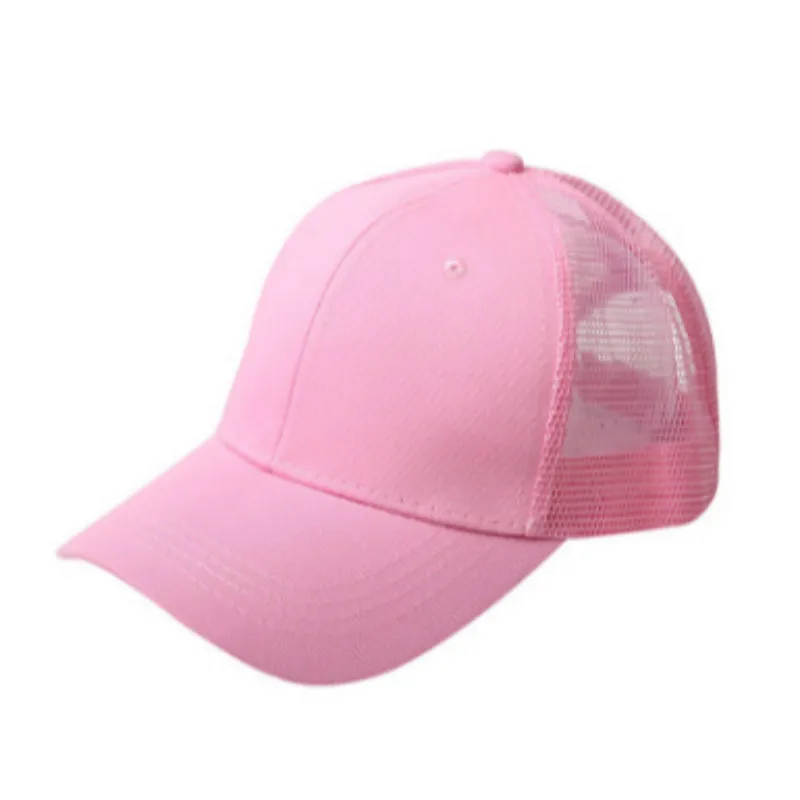 Летняя кепка с хвостиком Женская простая грязная булочка Snapback для спорта на