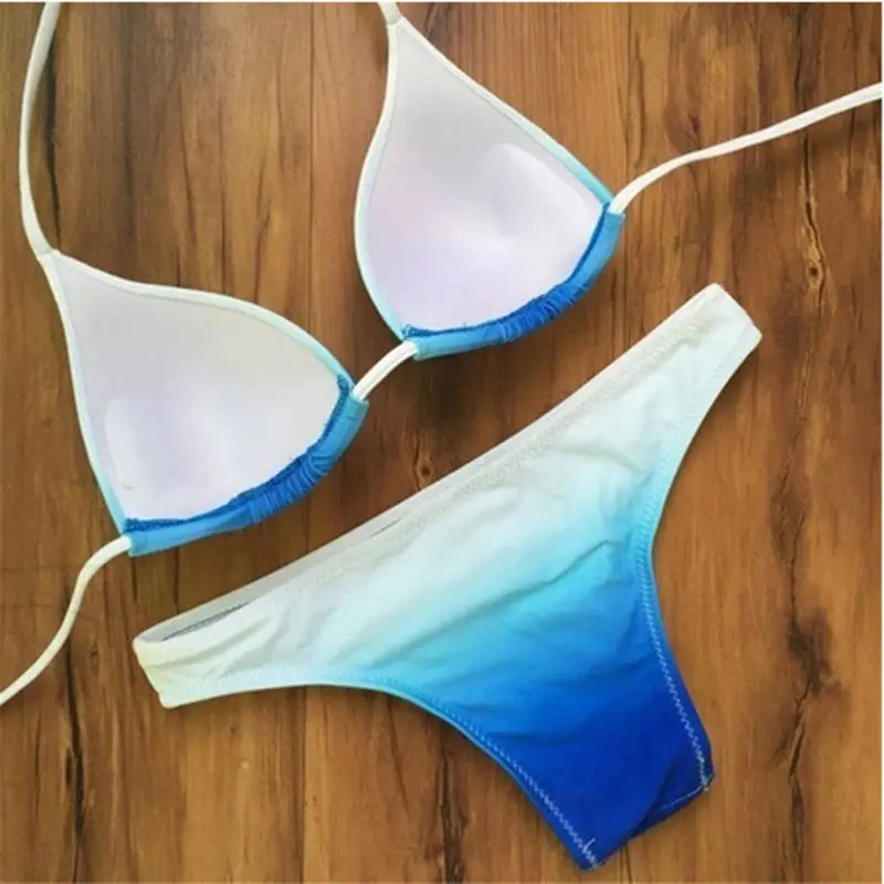 2017 сексуальный женский комплект бикини с чашками пуш ап купальник горячая