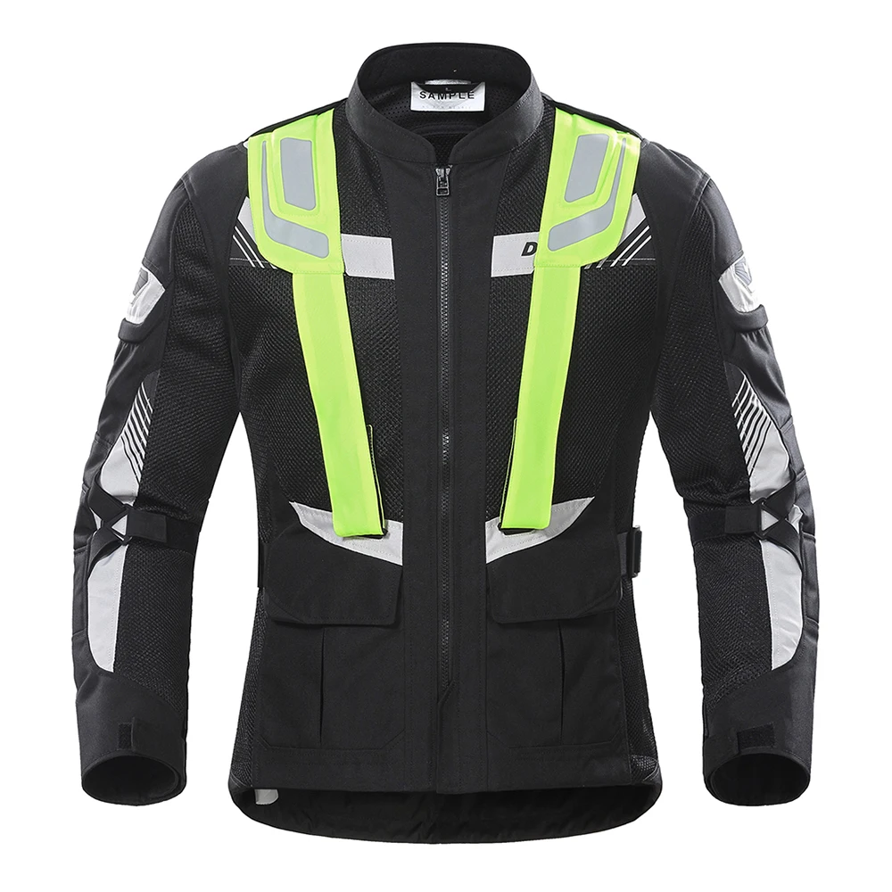 D-209 Black Jacket DUHAN мотоциклетная куртка Мужские брюки мото летний защитный мотоциклетный костюм сетчатый мото гоночные куртки одежда мотобайкер Блузон - Цвет: D-209 Black Jacket