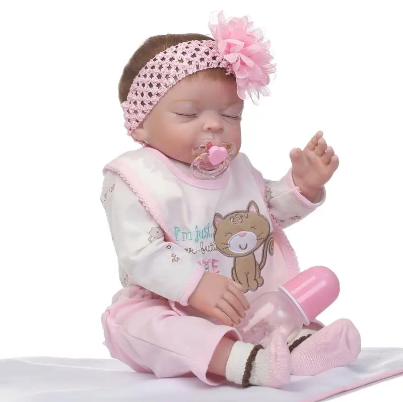 Nicery 22 дюйма 55 см Bebe Reborn Baby Doll Жесткий Силиконовый мальчик девочка игрушка подарок