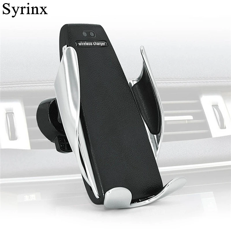 Automatic Clamping Fast Car Wireless Charger For iPhone X 8 7 Samsung Holder Stand Support Intelligent Infrared Wirless Charging | Мобильные
