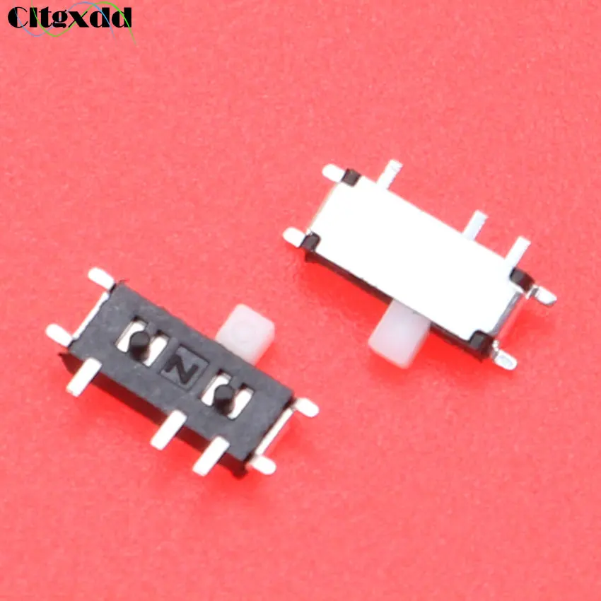 Cltgxdd 1 шт. мини-тумблер 7pin вкл./выкл. 1P2T SPDT, 1 шт., SMD ползунковый переключатель для MP3, MP4
