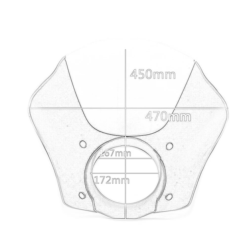 1 шт. мотоциклетная фара обтекатель лобовое стекло триггер крепление для Harley Low