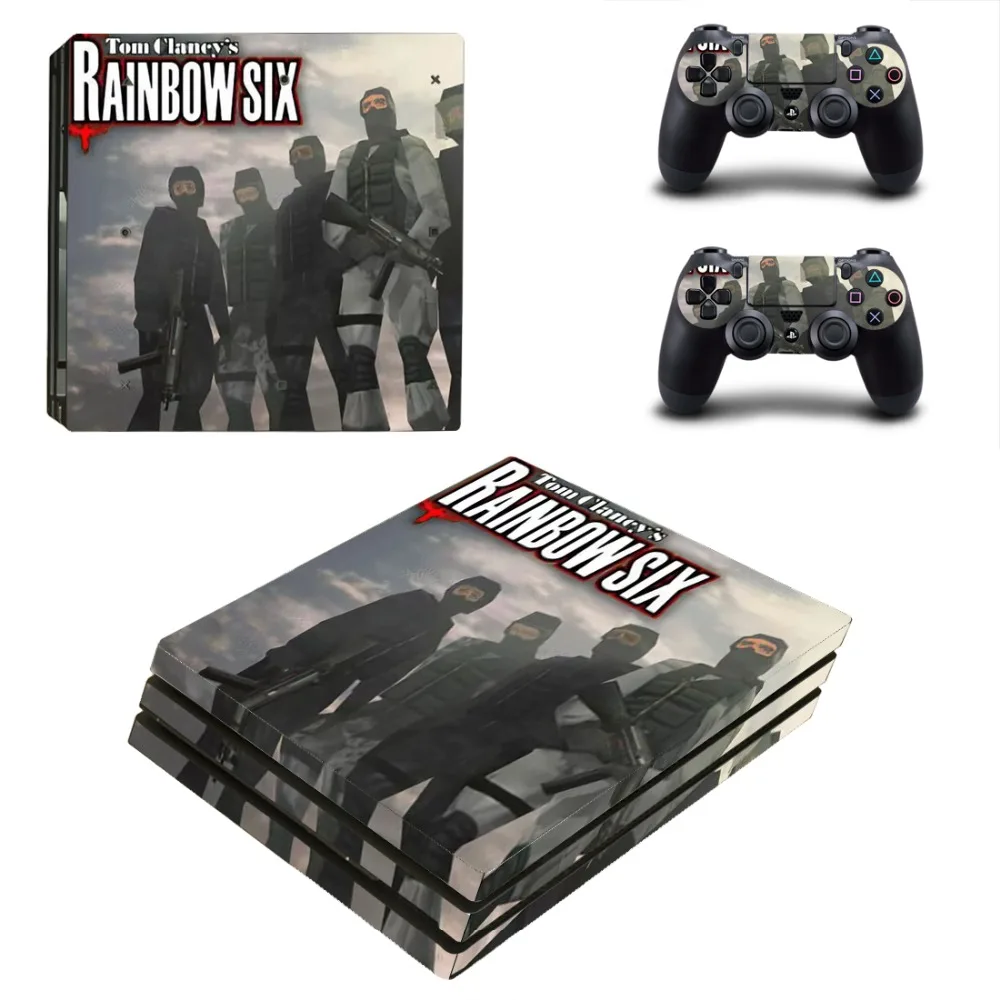 PS4 Pro Skin Sticker Decal for Sony PlayStation 4 Console and 2 Controller Vinyl- Rainbow Six Siege | Электроника