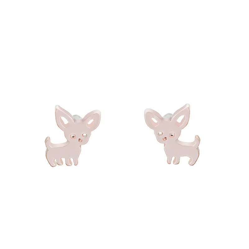 Statement Creative Animal Dog Earrings Studs Fashion Female Cute Pet Earring Ear Jewelry For Women Wedding Gifts | Украшения и