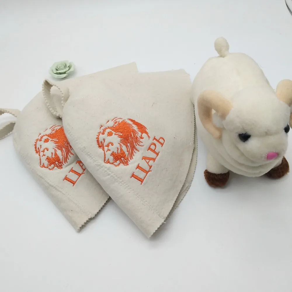 Милая 100% шерсть мини Войлочная Шапка для бани (Два шт/партия)|sauna hat|hat hathat h |