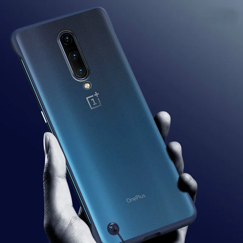 Бескаркасный Прозрачный чехол для Oneplus 7 Pro телефона жесткая матовая поверхность
