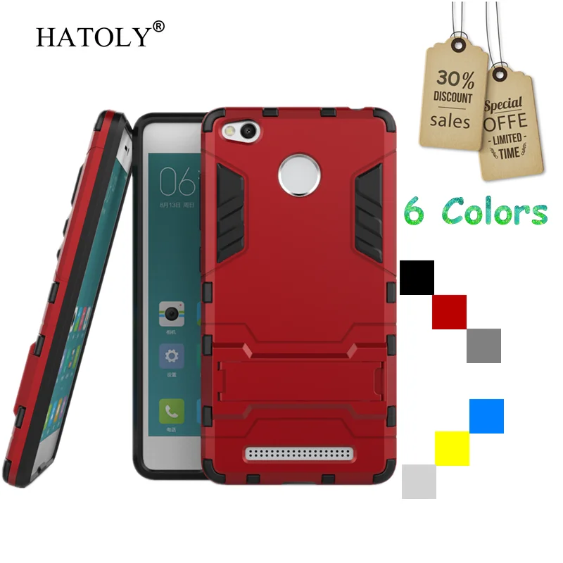 For Cover Xiaomi Redmi 3 Pro Case Robot Armor Shell Hard Phone for Protective 3s | Мобильные телефоны и аксессуары