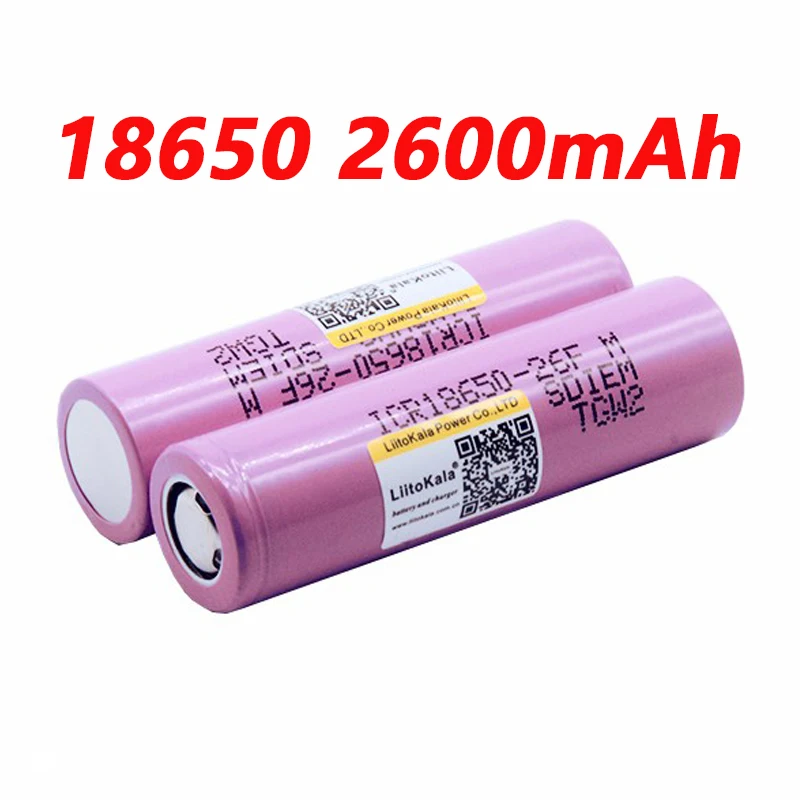 104 шт Новинка Liitokala 18650 2600mAh батарея ICR18650-26FM литий-ионная аккумуляторная батарея 3,7 V