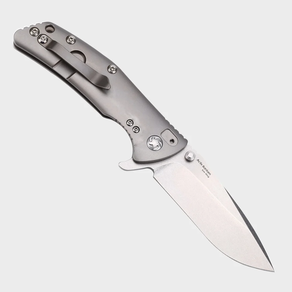 Нож kizer rescue Ki3404A3 двухсторонний титановый плавник нож для выживания лучшие складные ножи инструменты для кемпинга